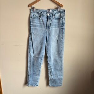 PAIGE Light Wash Straight Leg Jeans